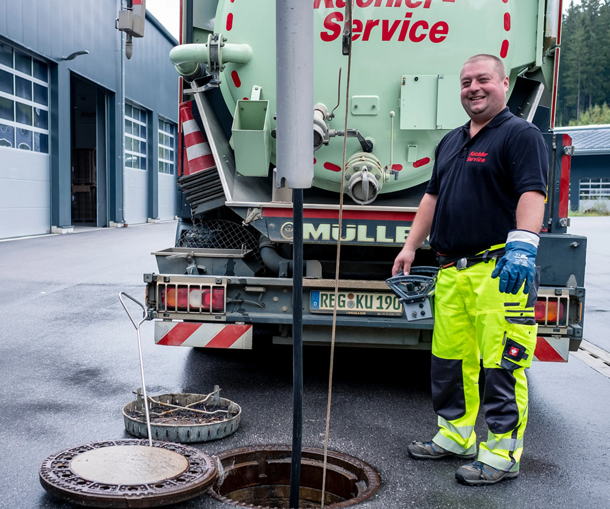 Saugbaggerarbeiten in Rosenheim